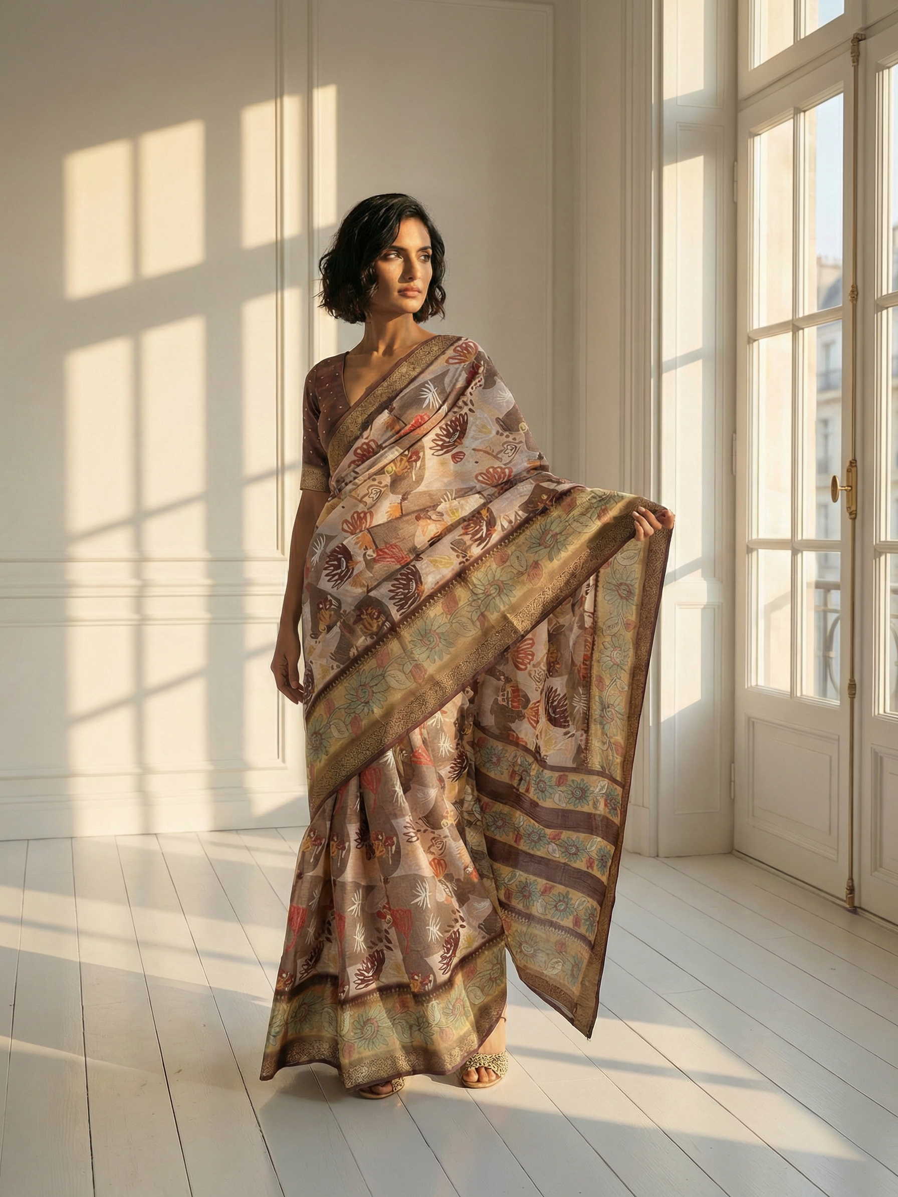 Rakhi Floral Saree
