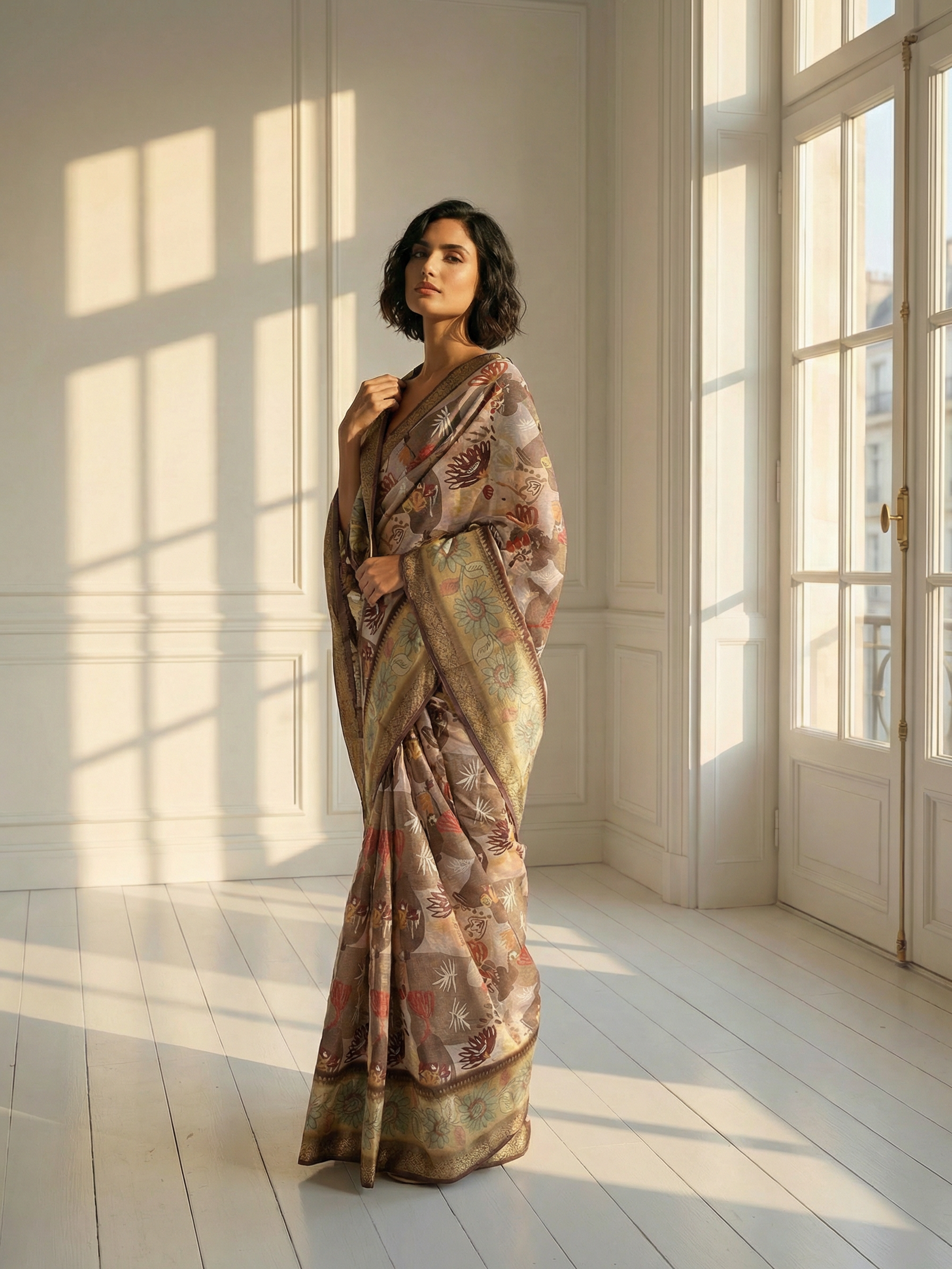 Rakhi Floral Saree