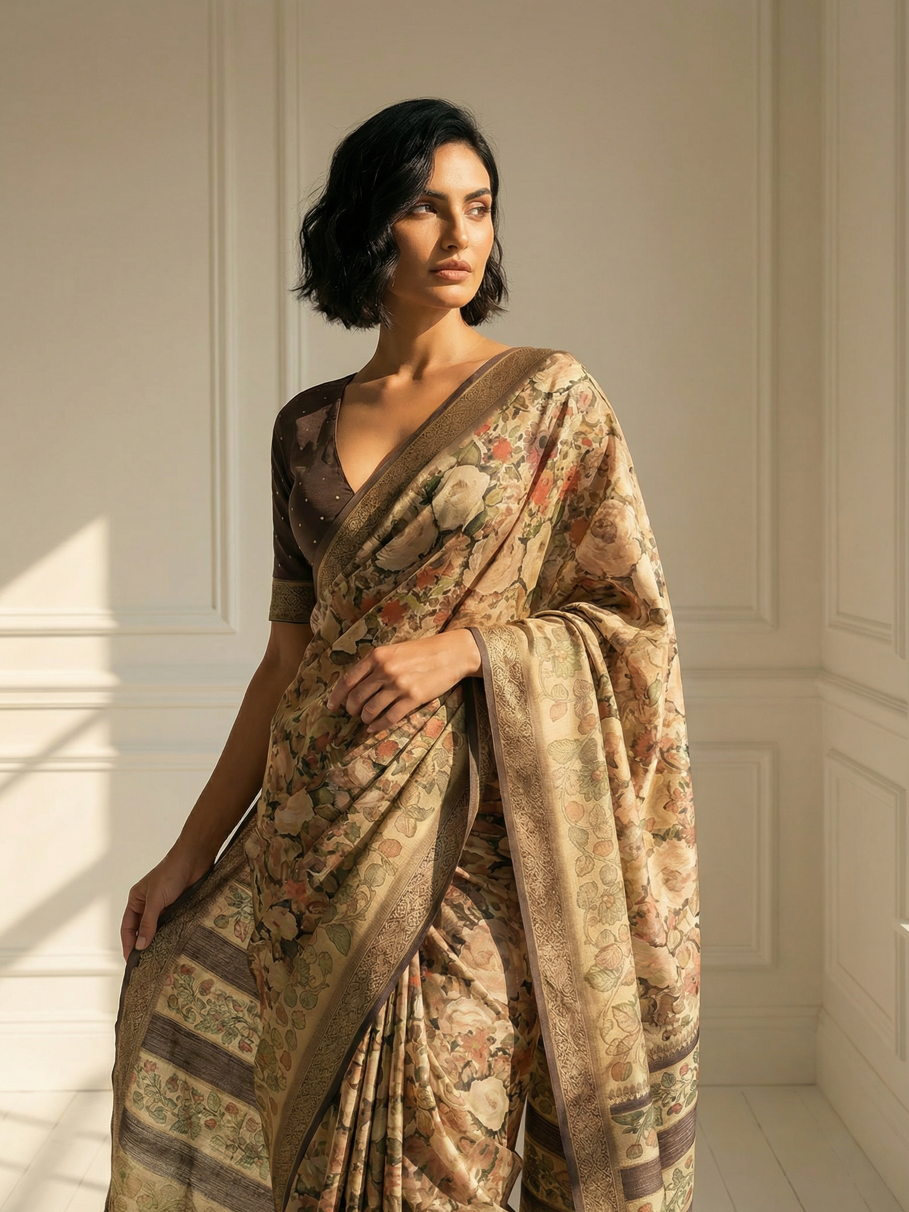 Divya Floral Saree