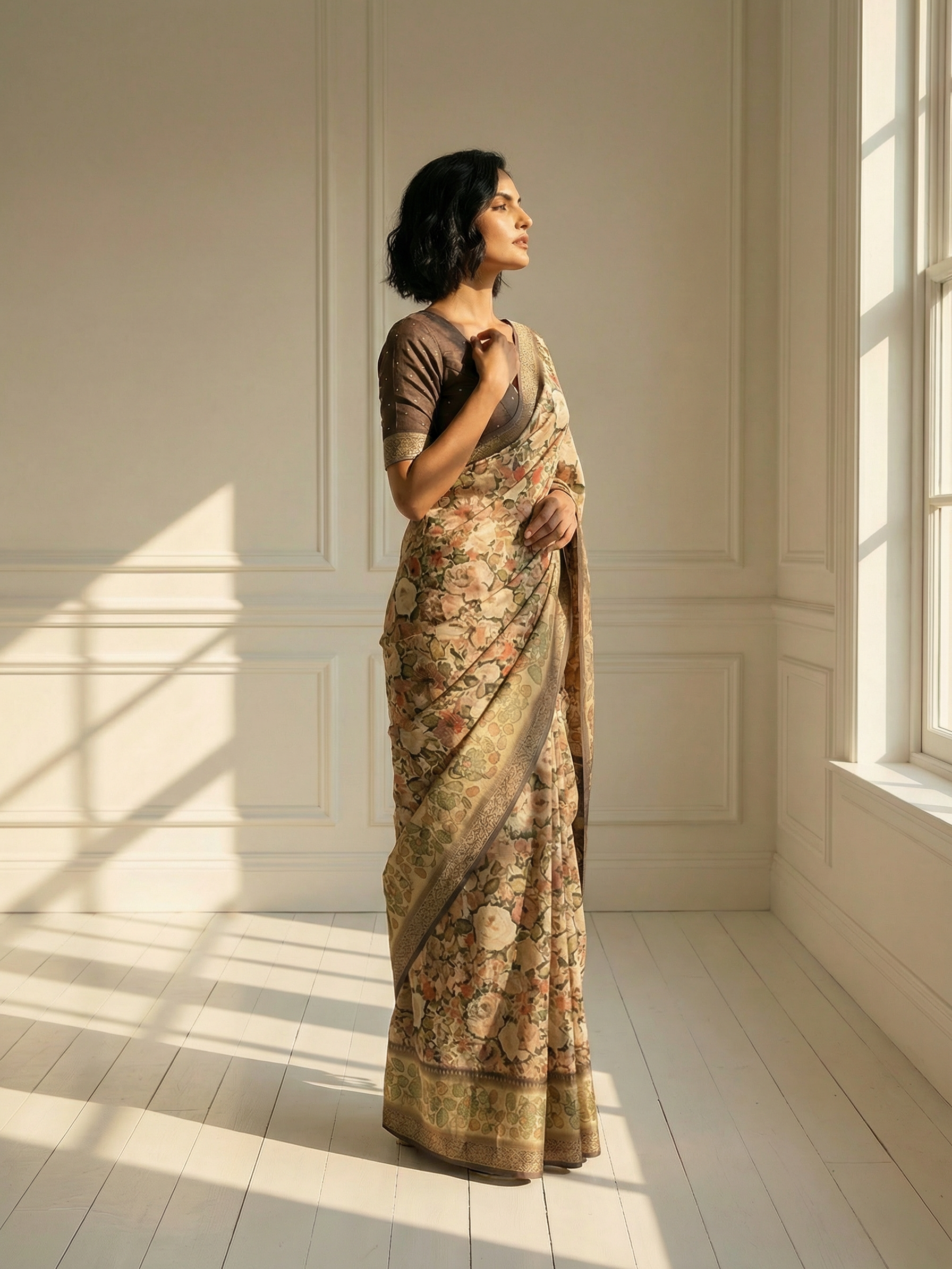 Divya Floral Saree