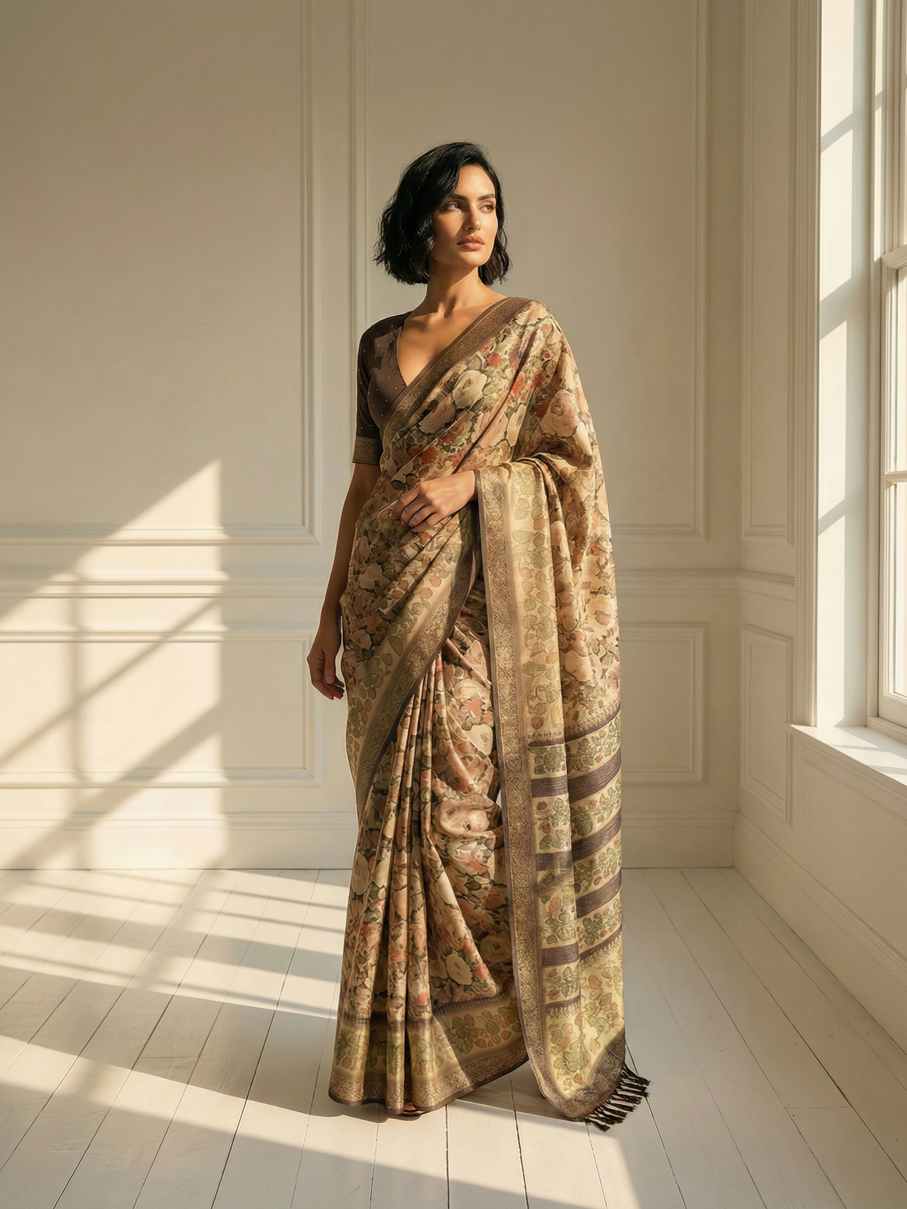 Divya Floral Saree