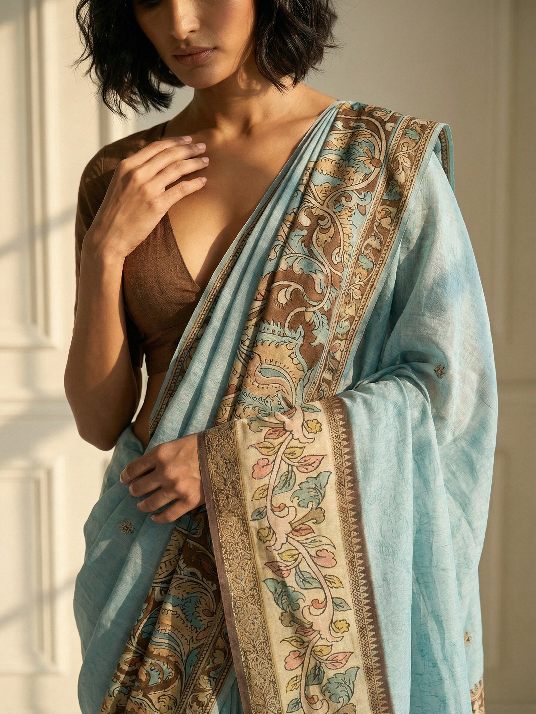 Aashna Blue Saree