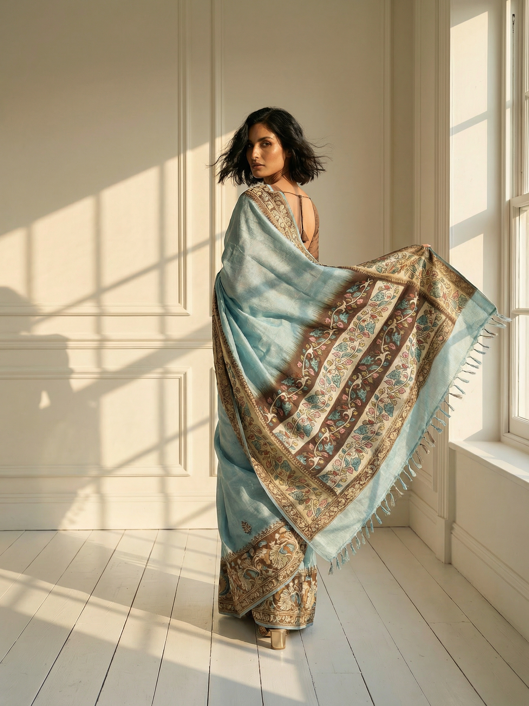 Aashna Blue Saree