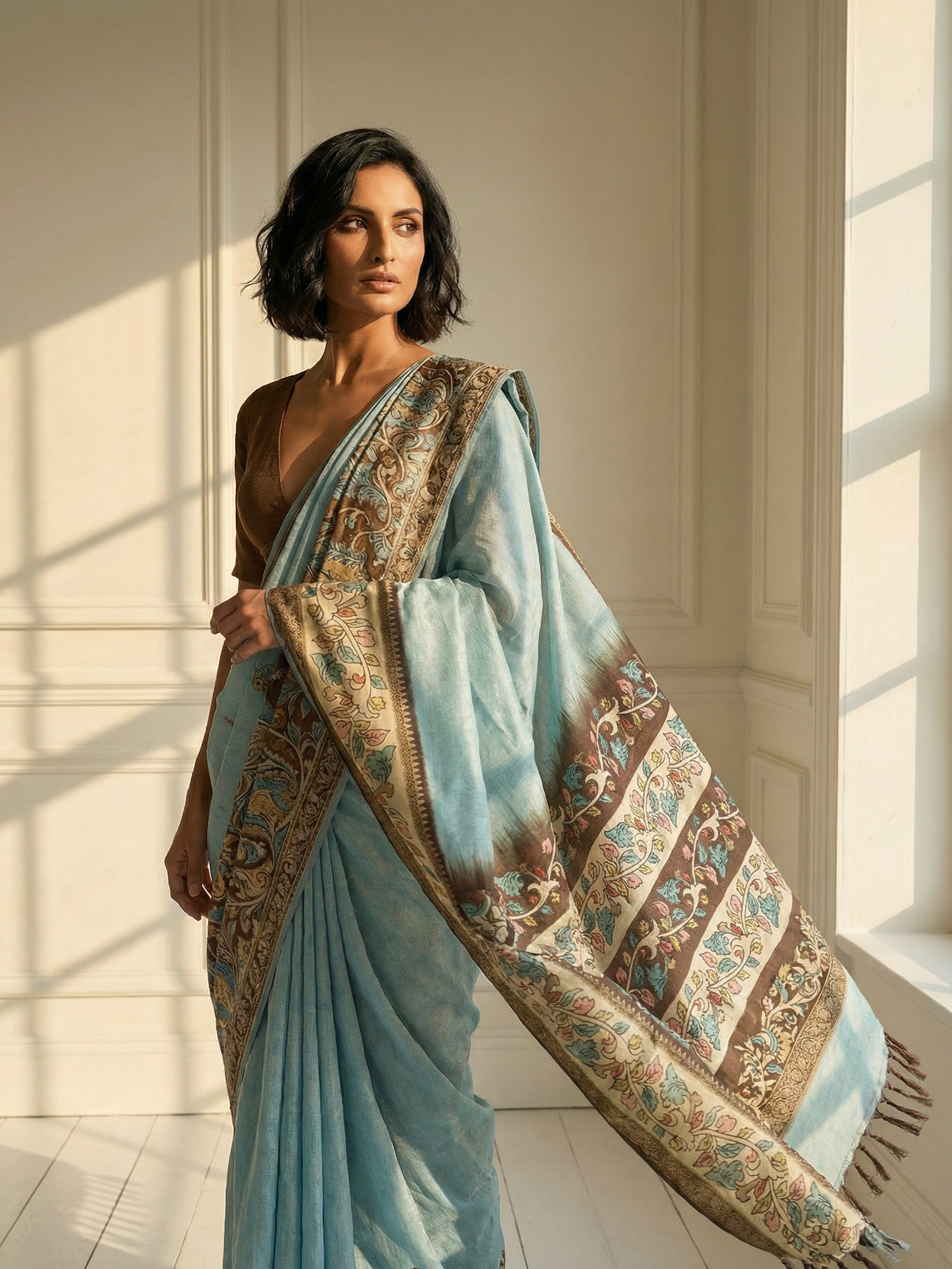 Aashna Blue Saree