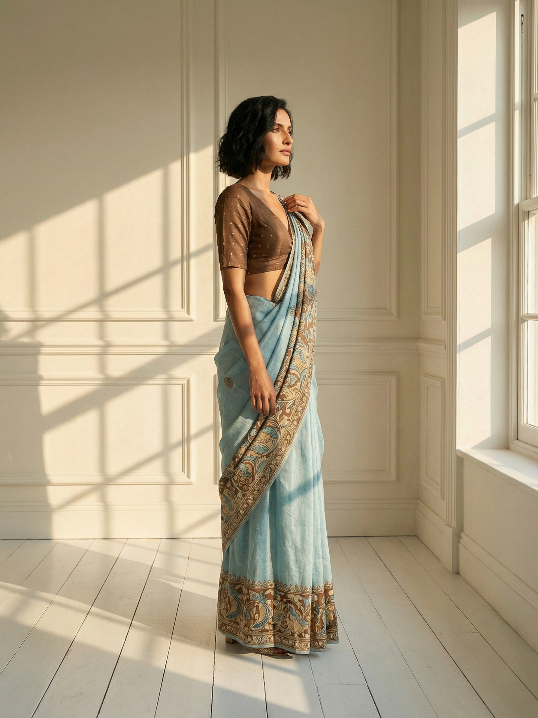 Aashna Blue Saree