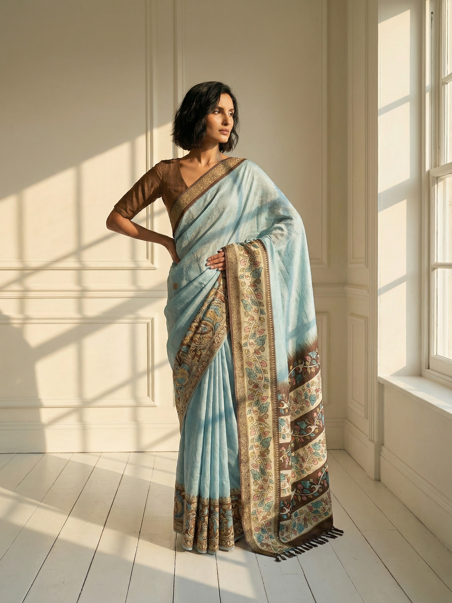 Aashna Blue Saree
