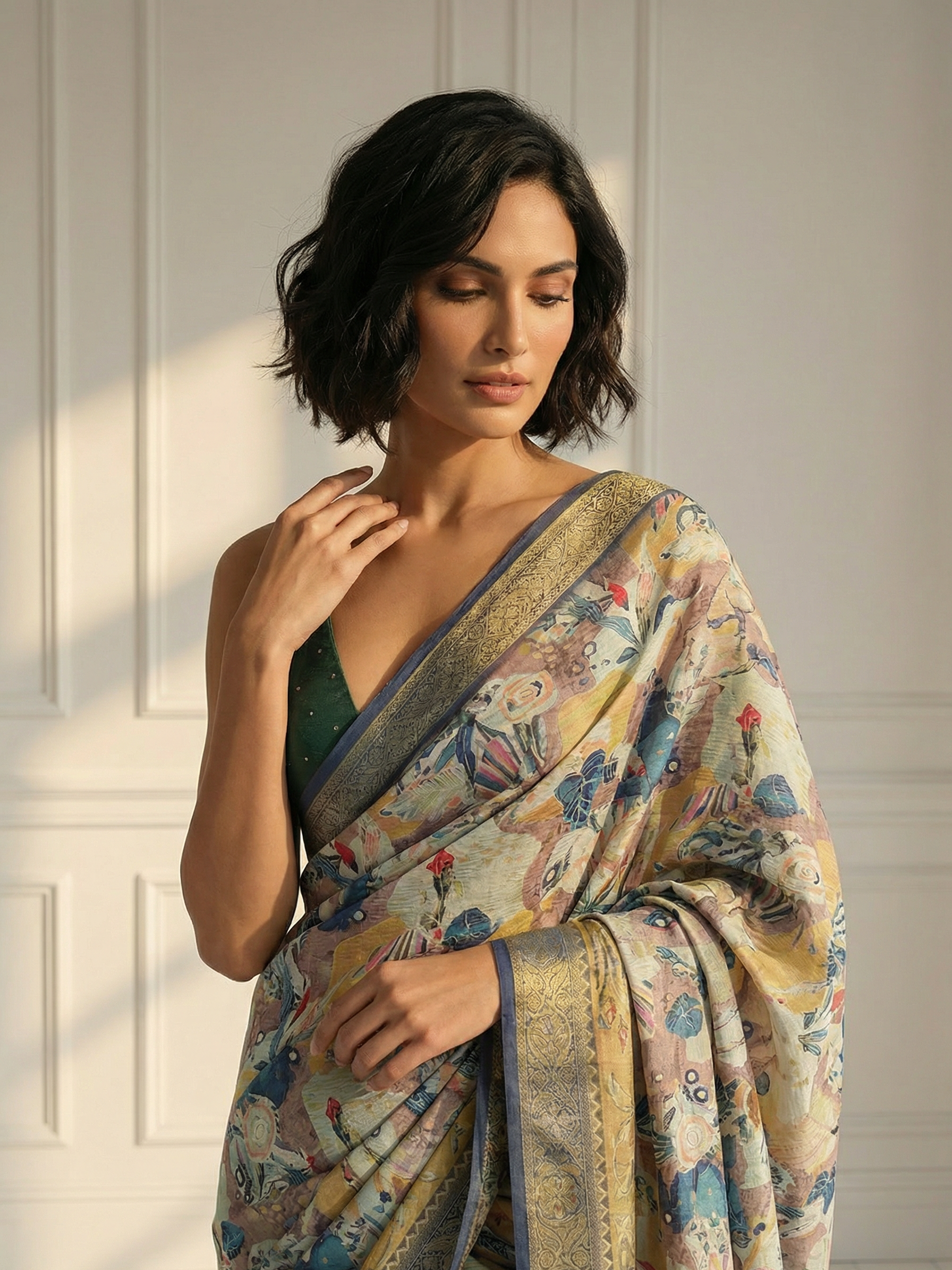 Palak Dola Silk Saree