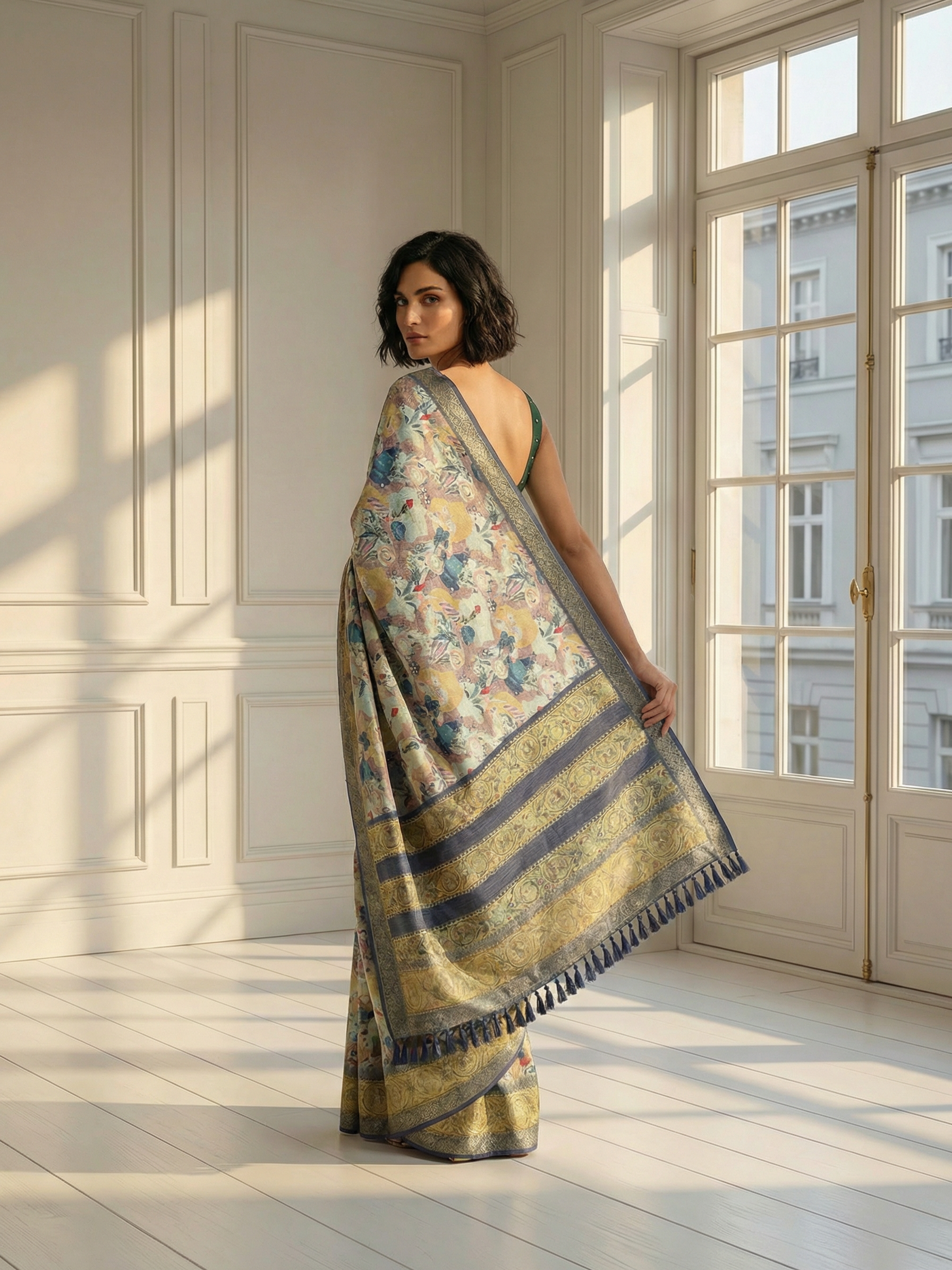 Palak Dola Silk Saree