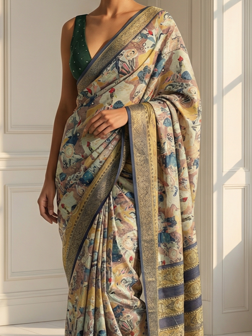 Palak Dola Silk Saree