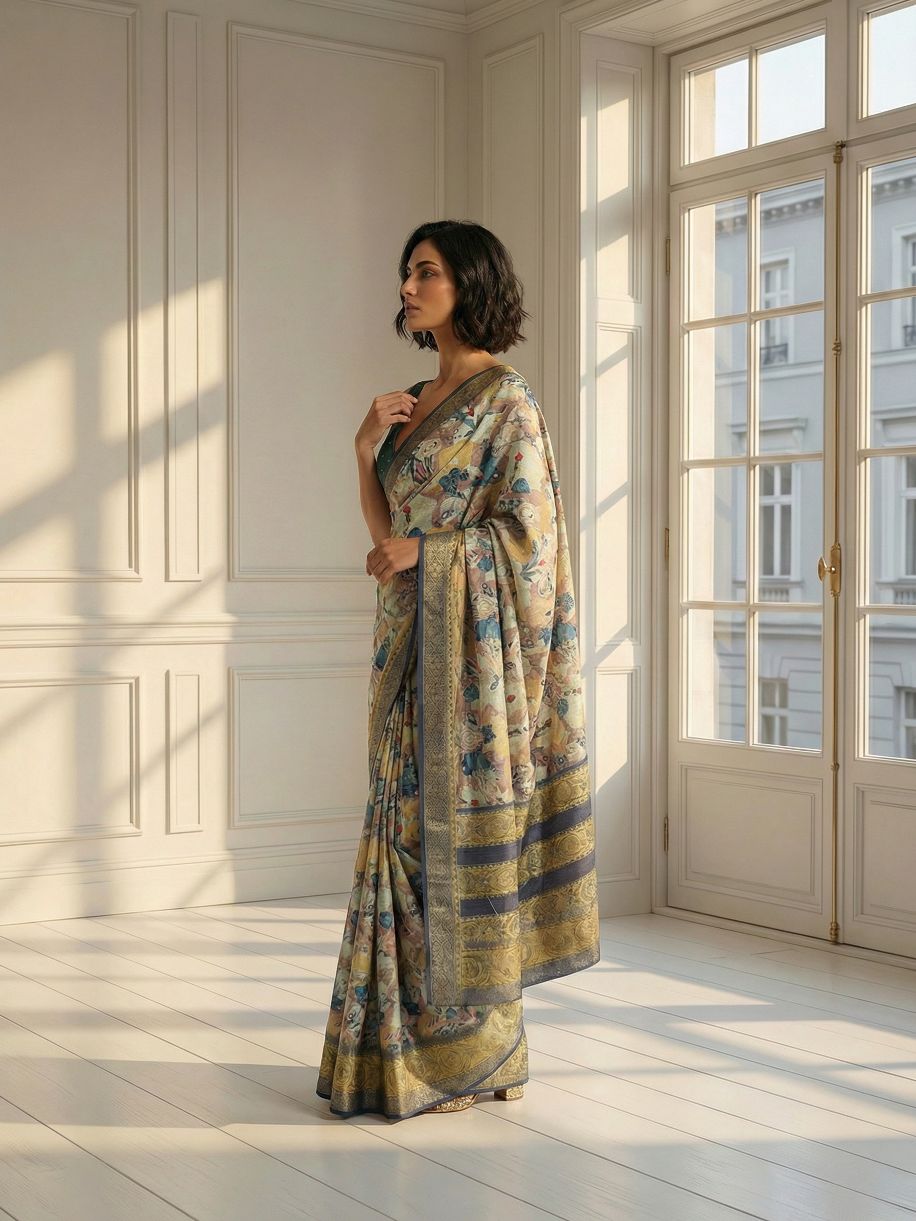 Palak Dola Silk Saree