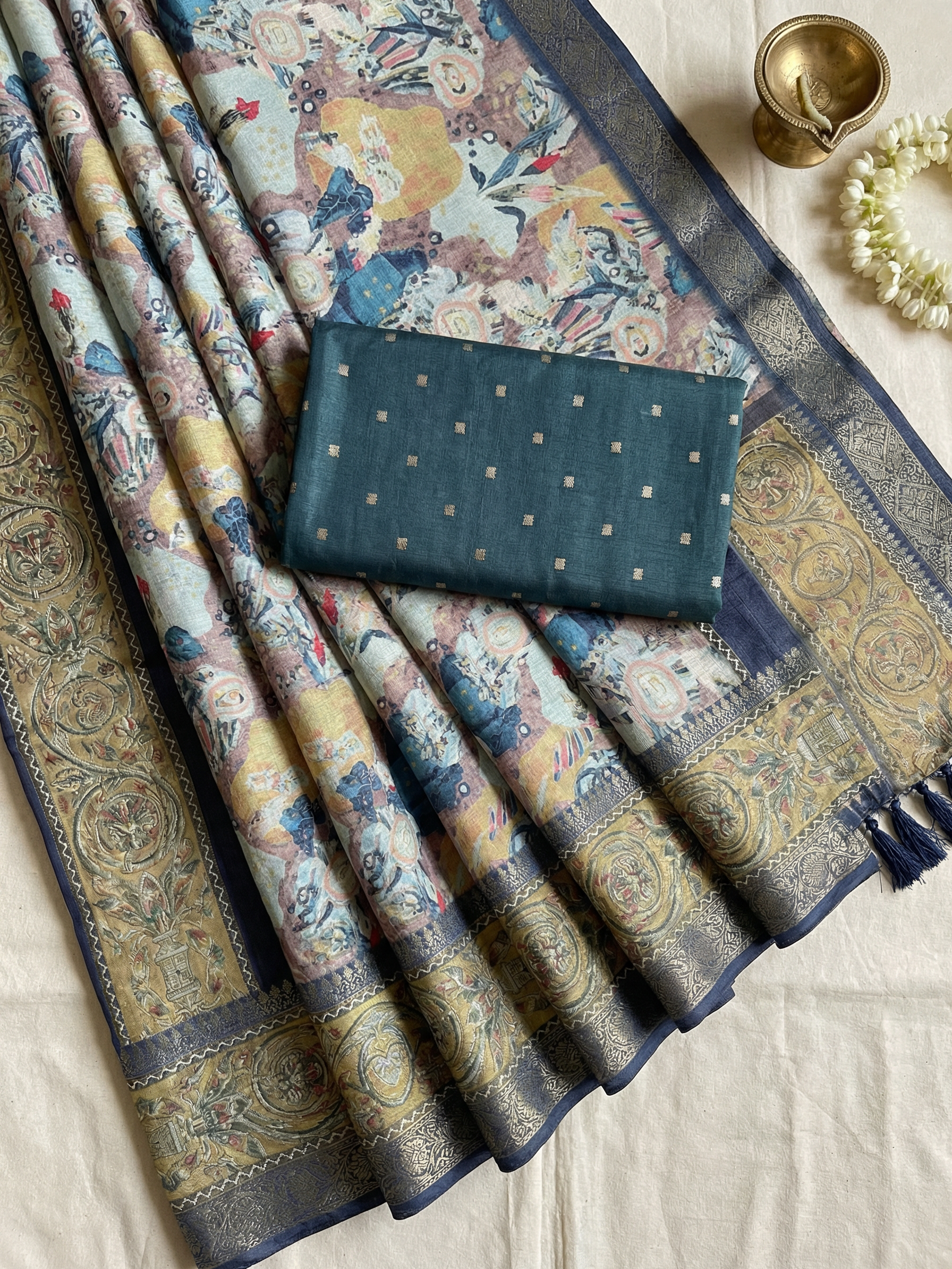 Palak Dola Silk Saree