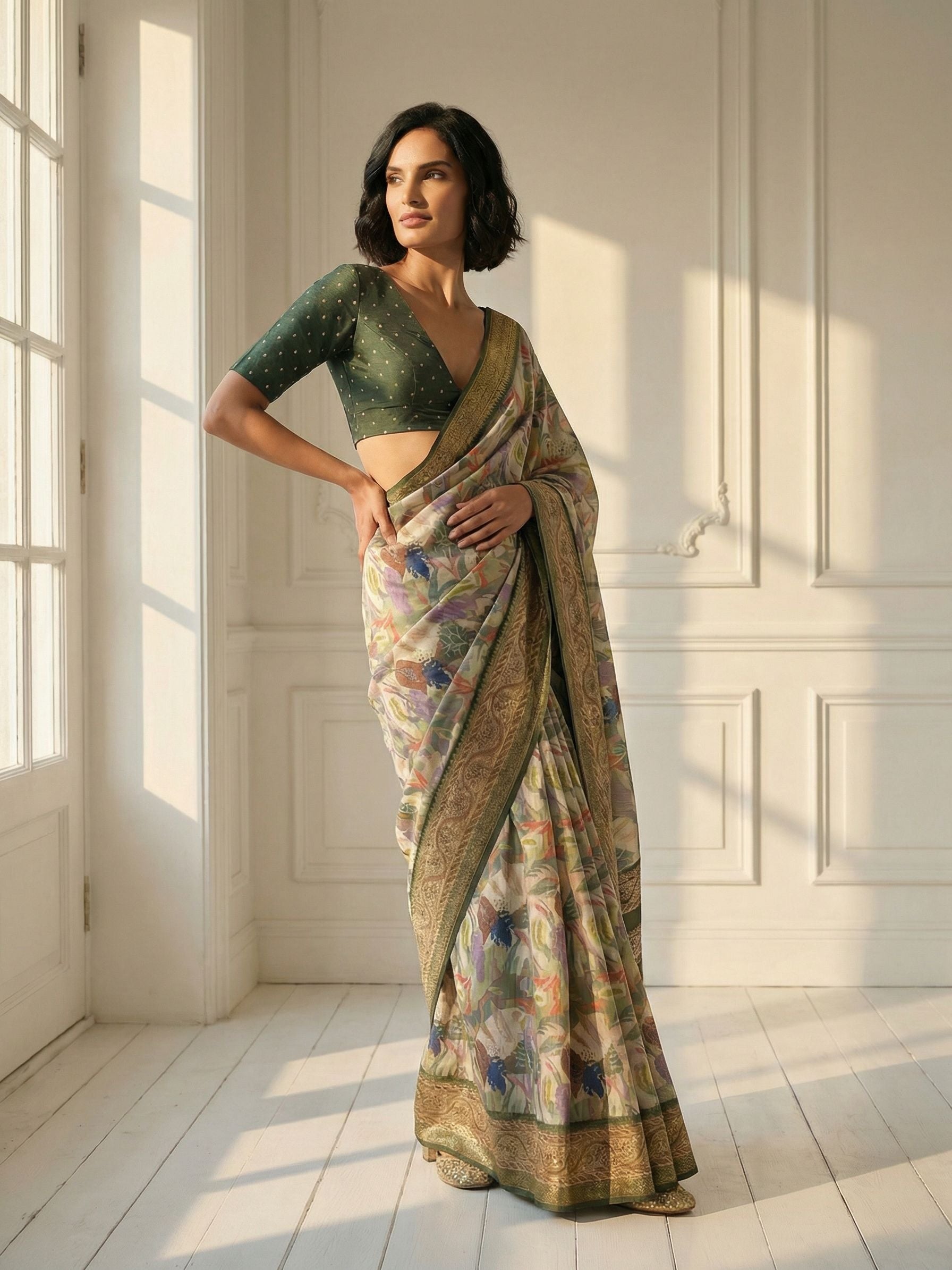 Natural Glow Saree