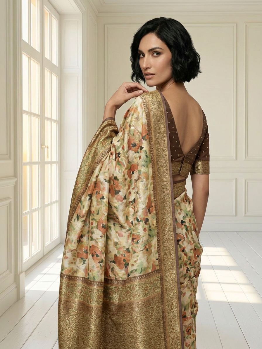 Peach Mist Saree