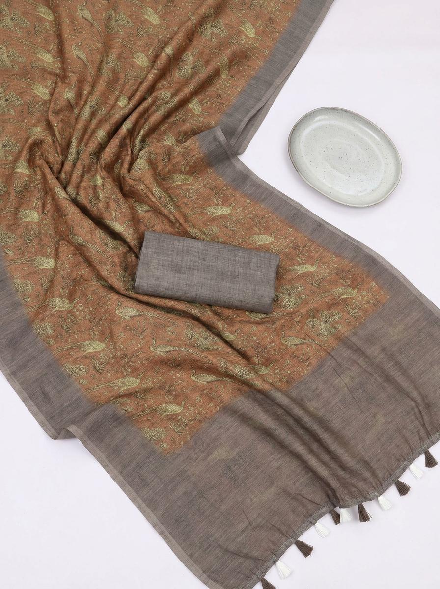 Chocolate Forest Saree