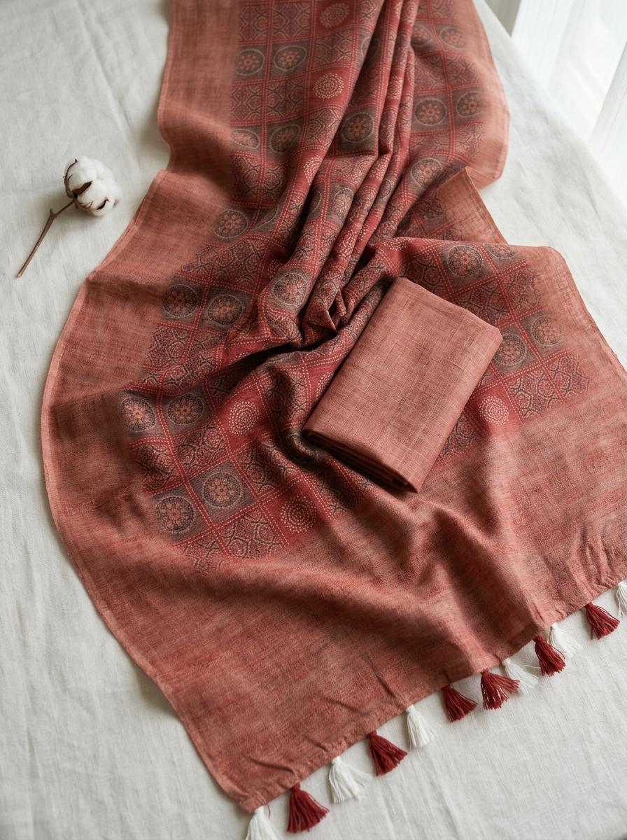 Clay Circles Saree