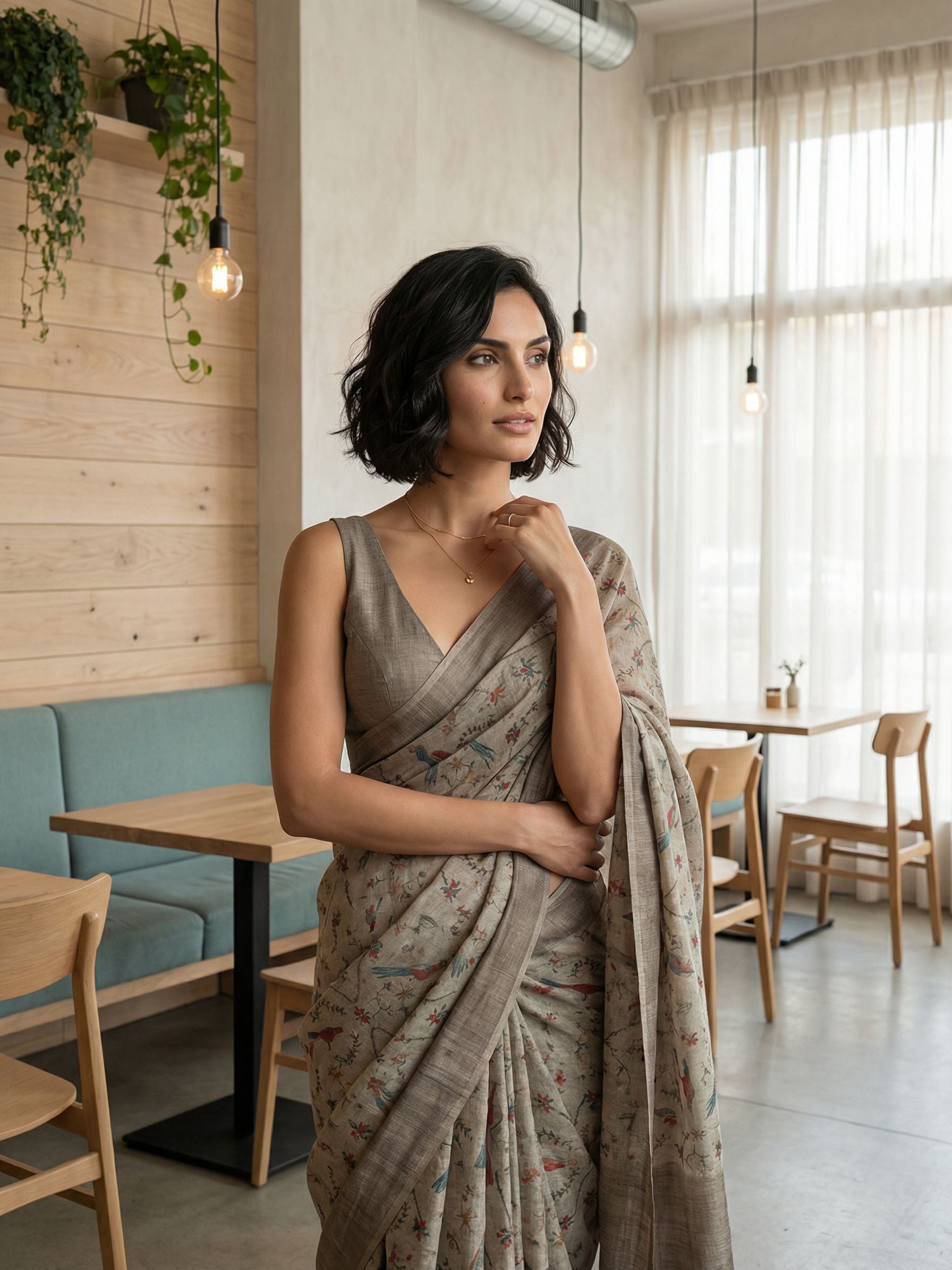 Sand Sparrow Saree