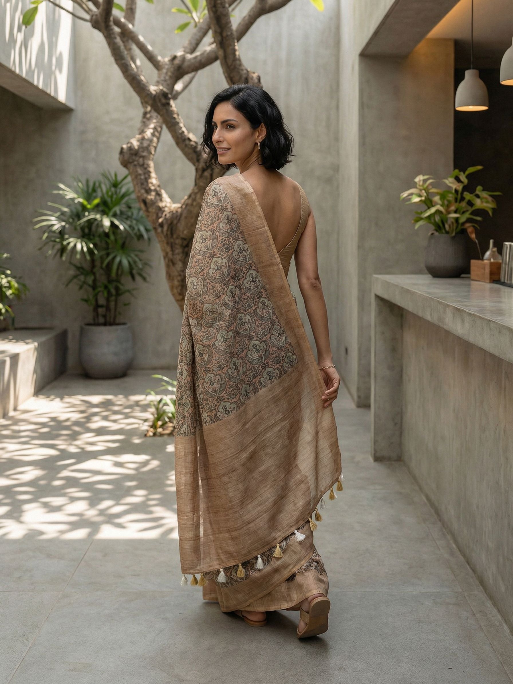 Sand Swirls Saree