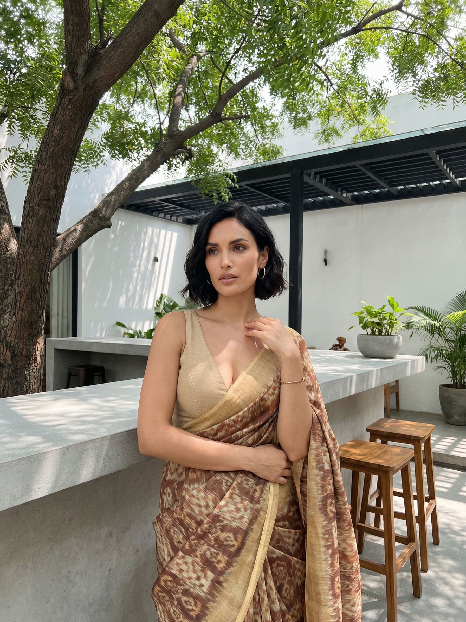 Sana Ikkat Saree