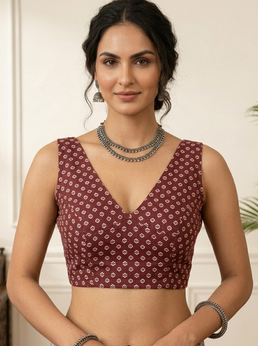 Nyra Maroon Saree