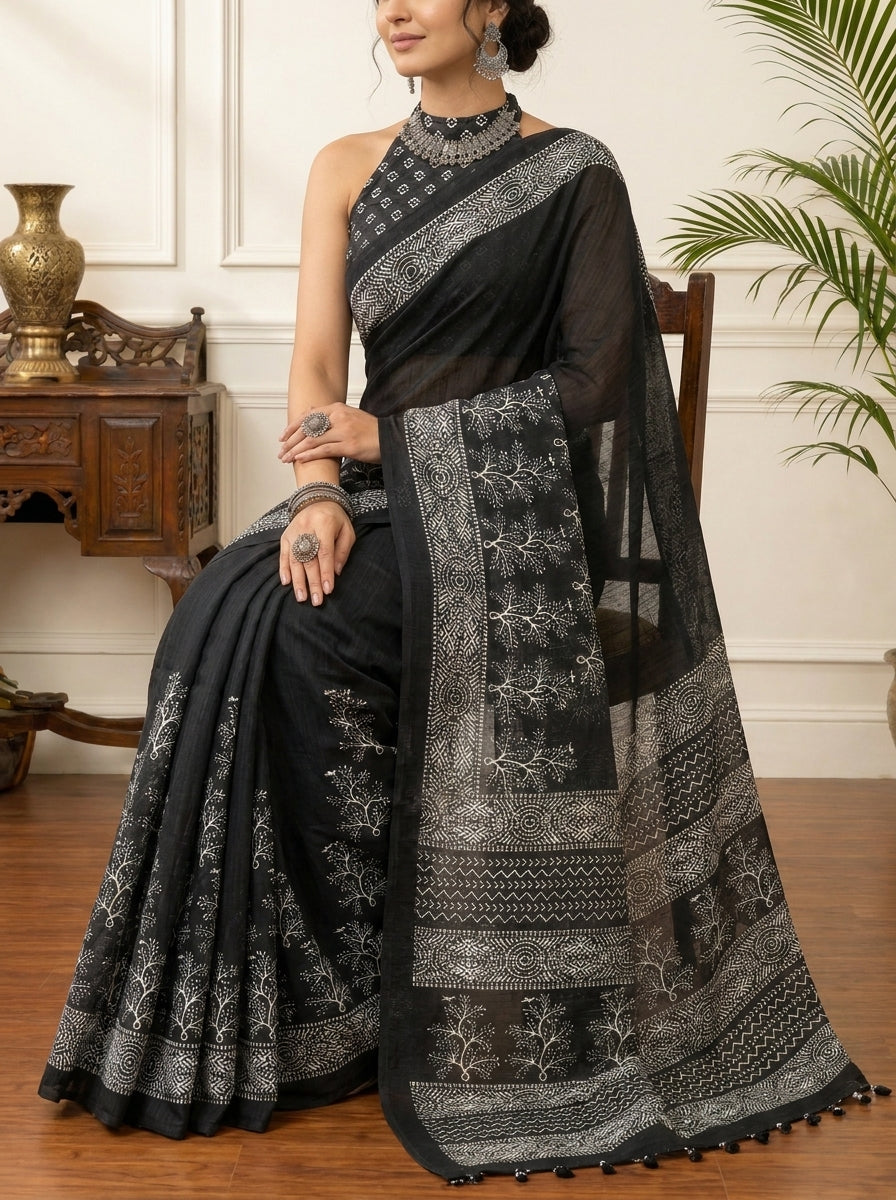 Black Radiance Saree