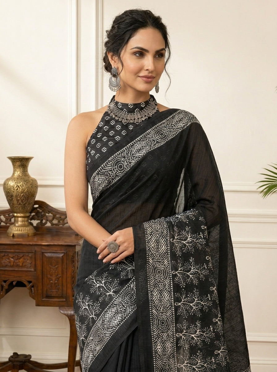 Black Radiance Saree