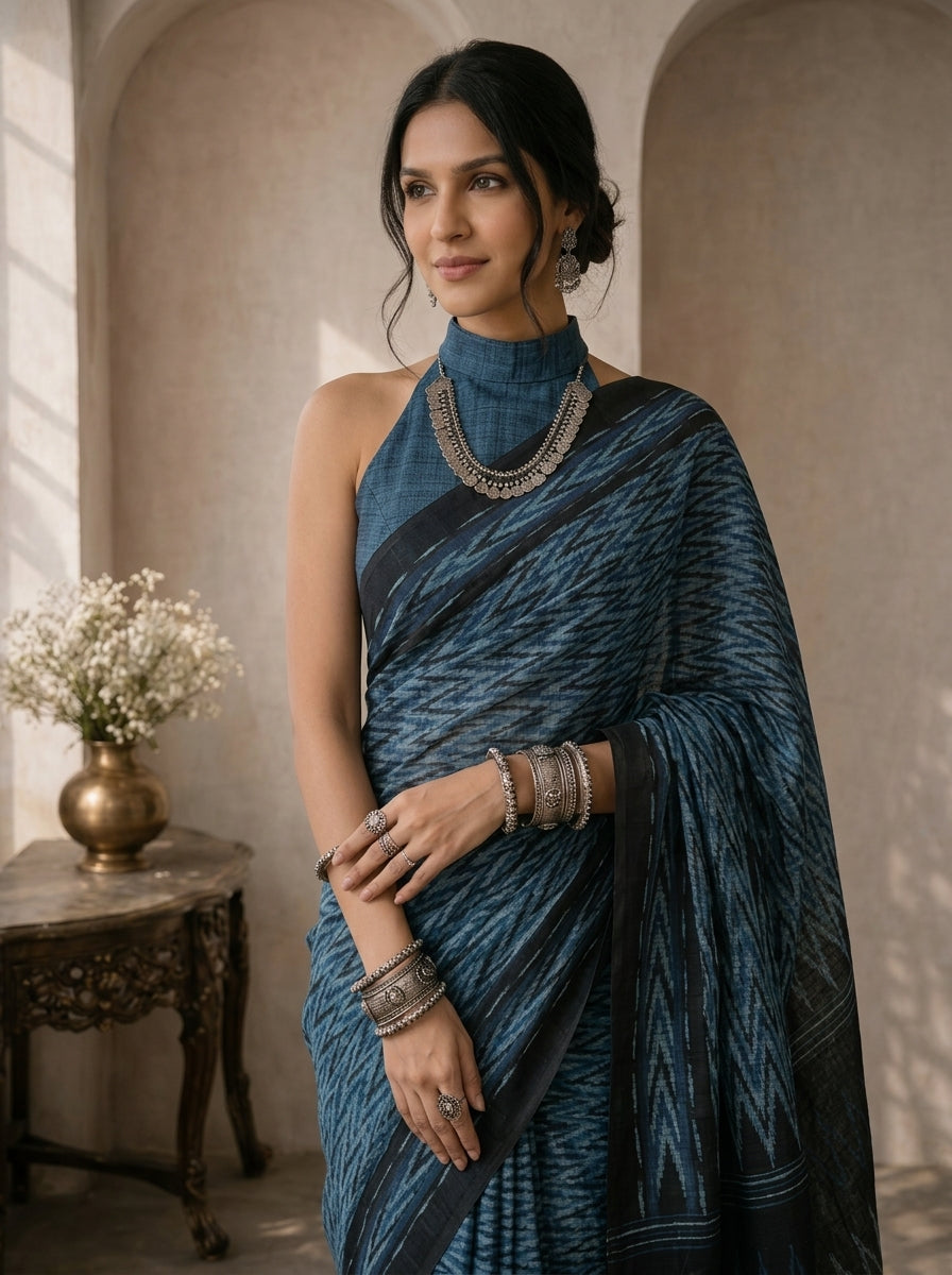 Riva Blue Saree