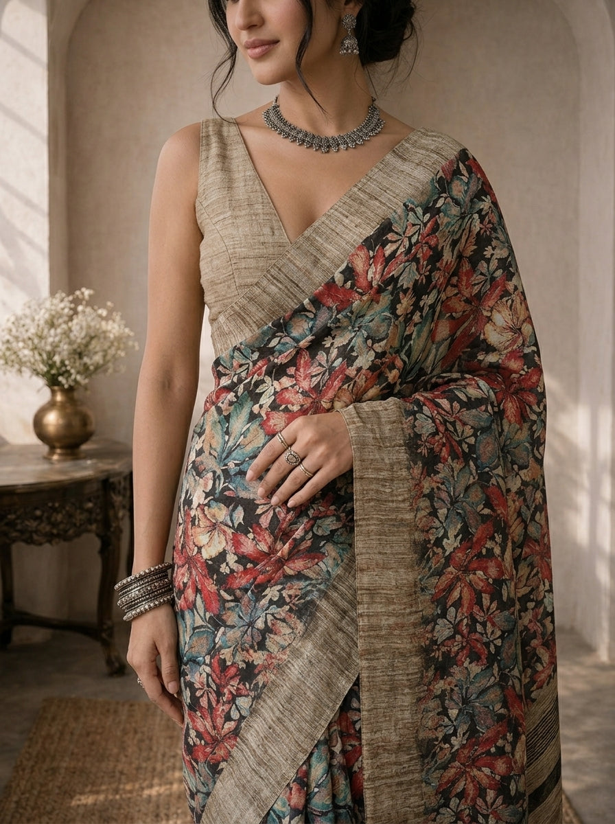 Saanvi Floral Saree
