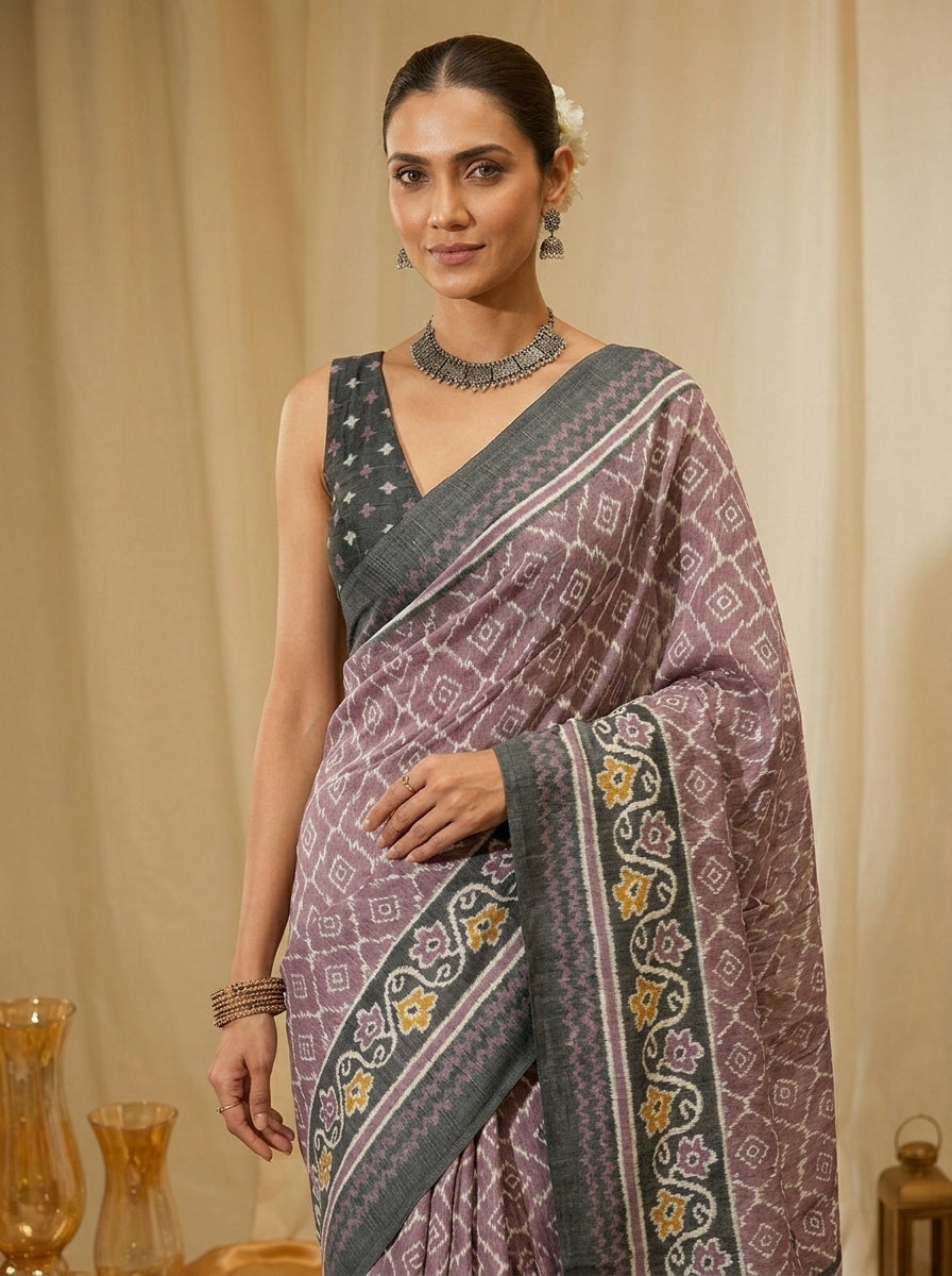 Mauve Mist Saree