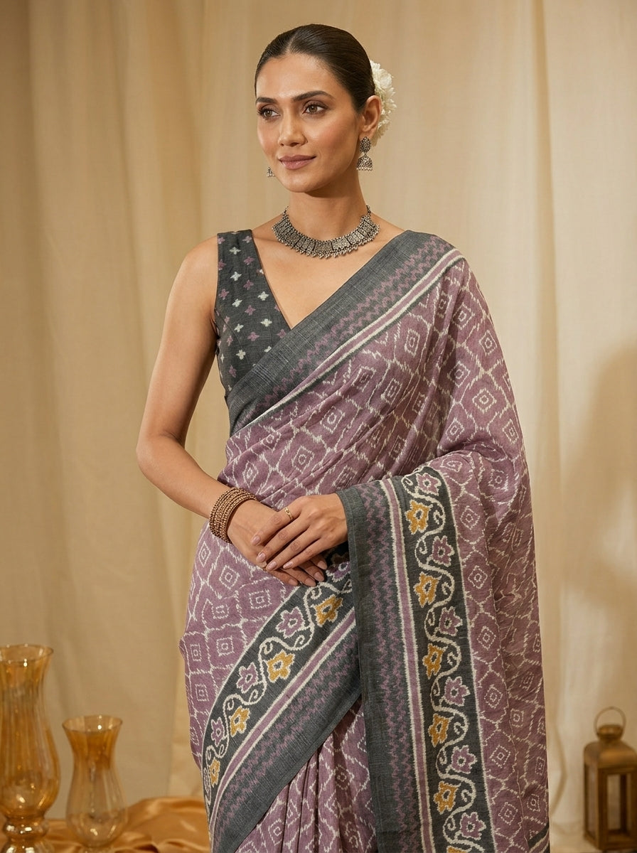 Mauve Mist Saree