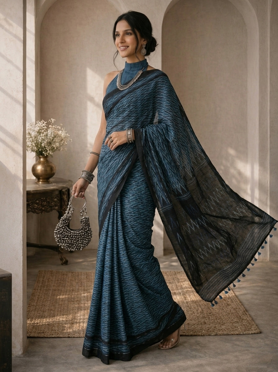 Riva Blue Saree