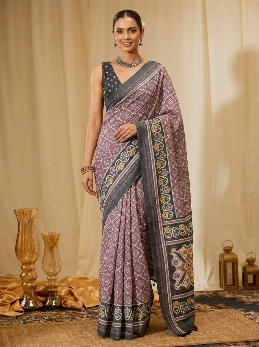 Mauve Mist Saree