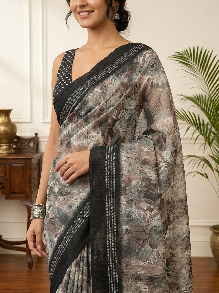 Black Grace Saree