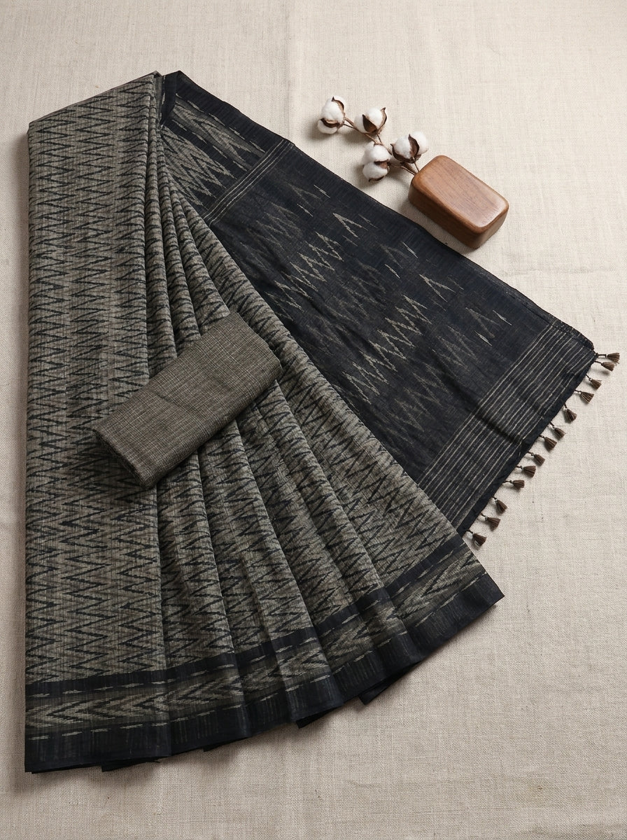Zoya Black Saree