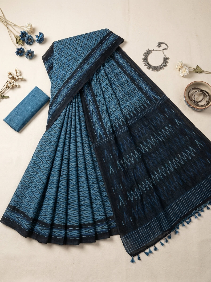 Riva Blue Saree