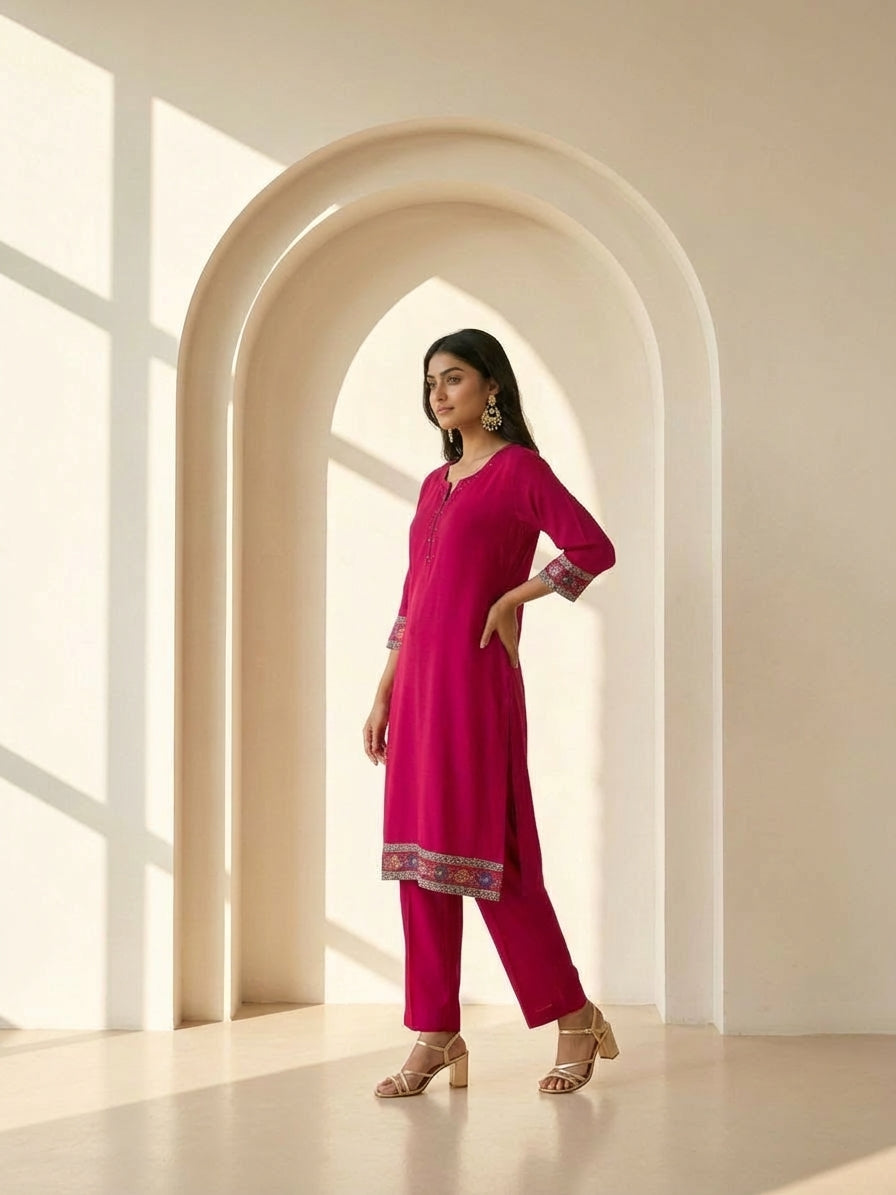 Rani Basant Suit Set