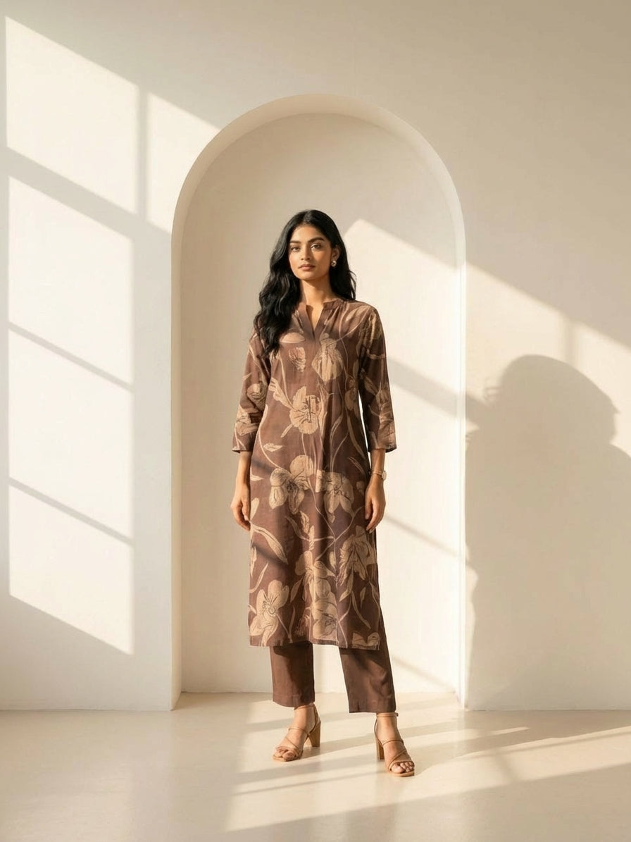 Coffee Charm Suit Set