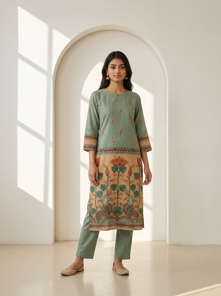 Sunehri Lotus Suit Set