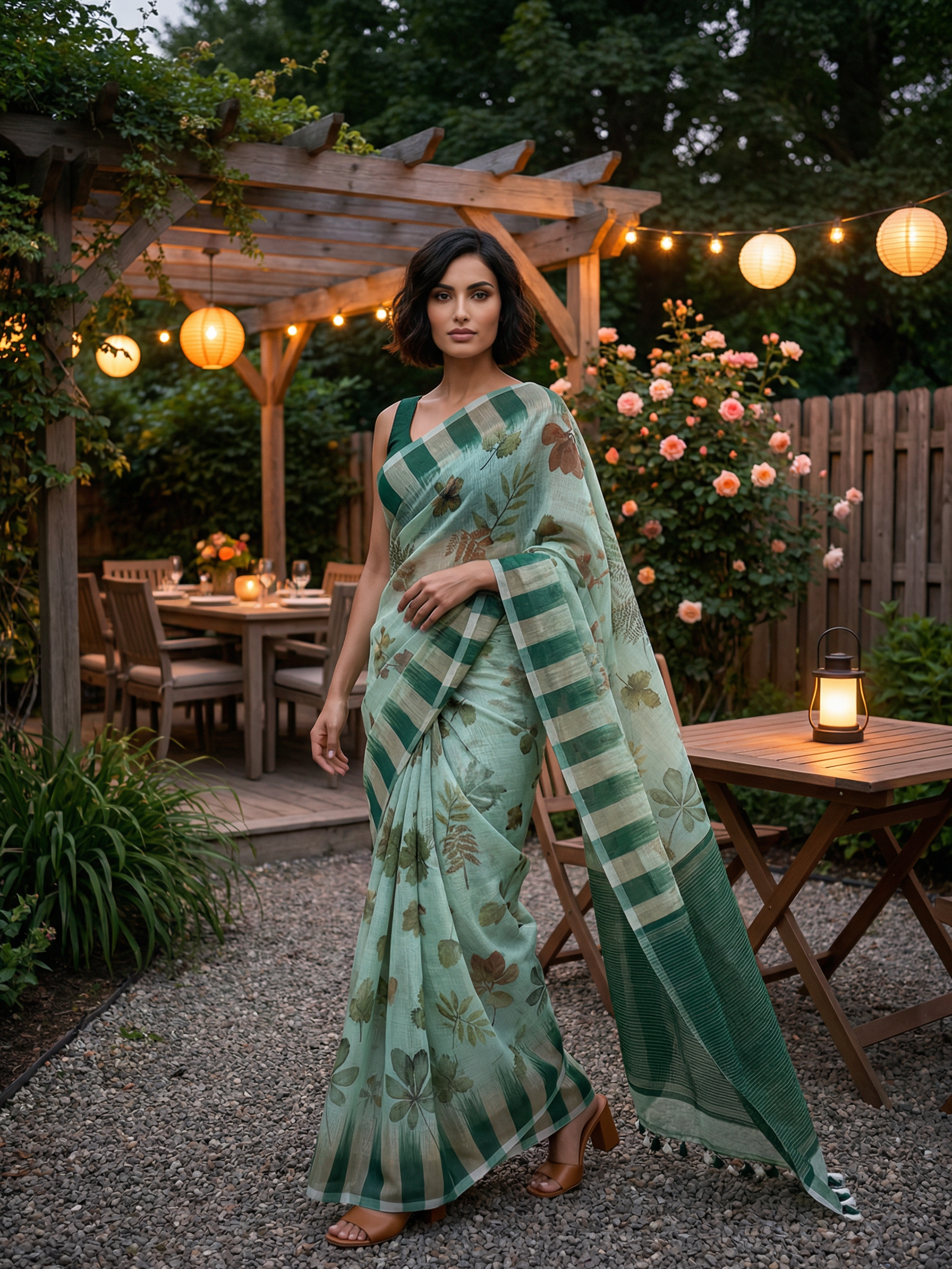 Misha Green Saree