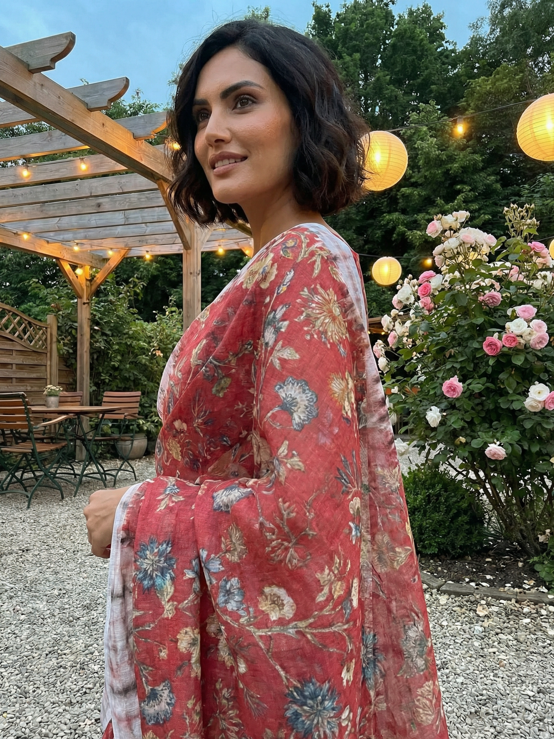 Harvi Red Saree