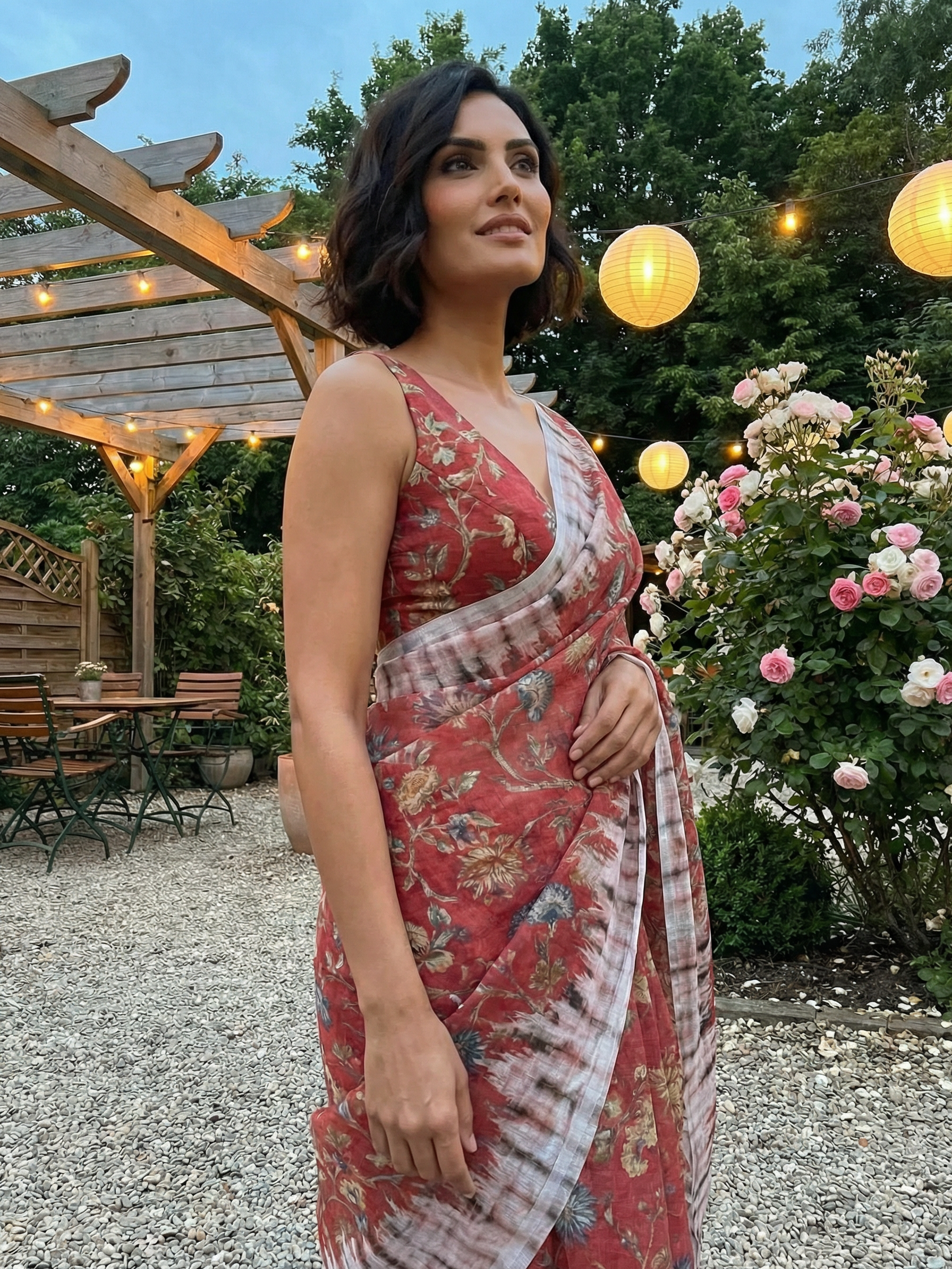 Harvi Red Saree