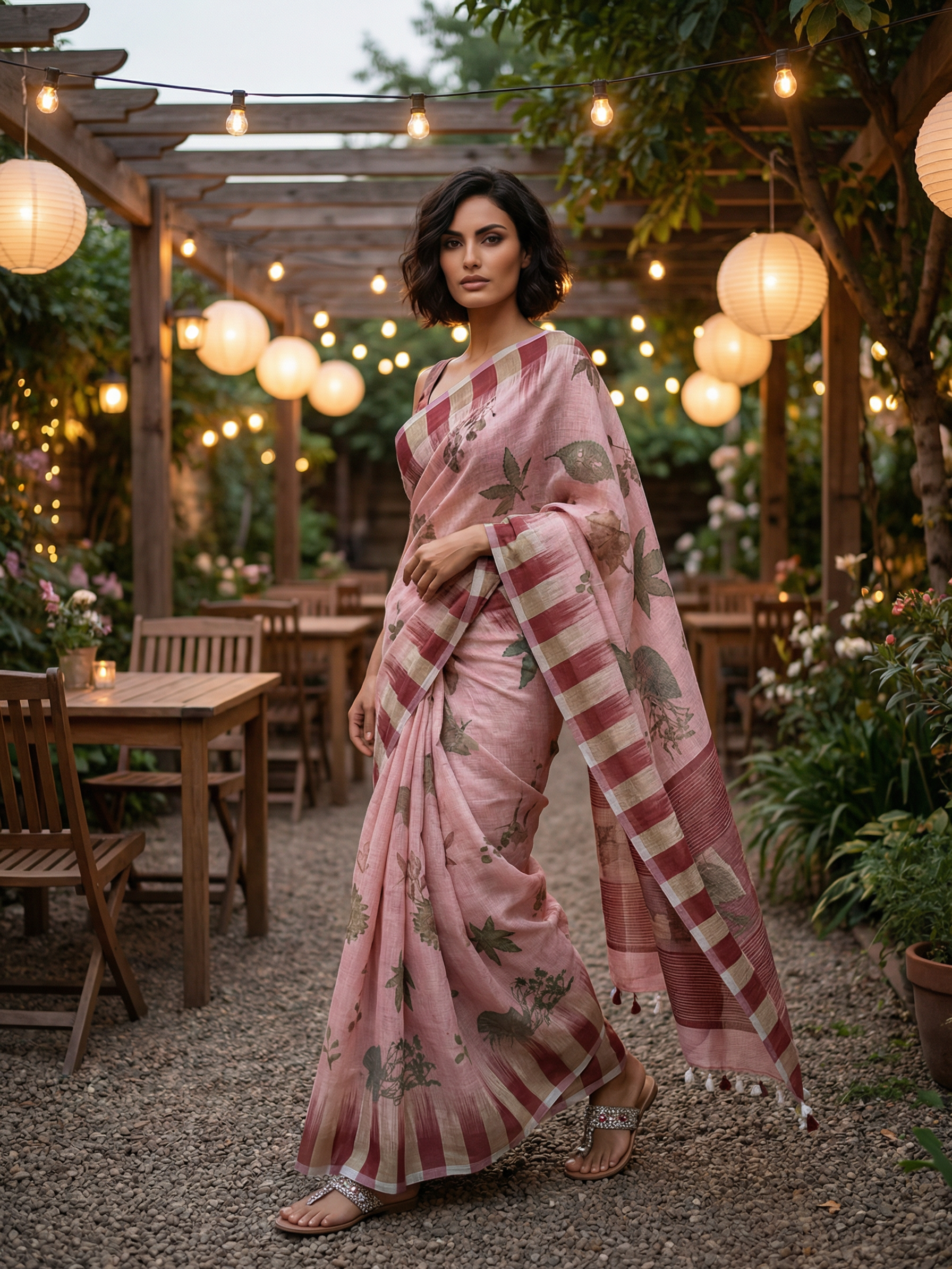 Agastya Linen Saree