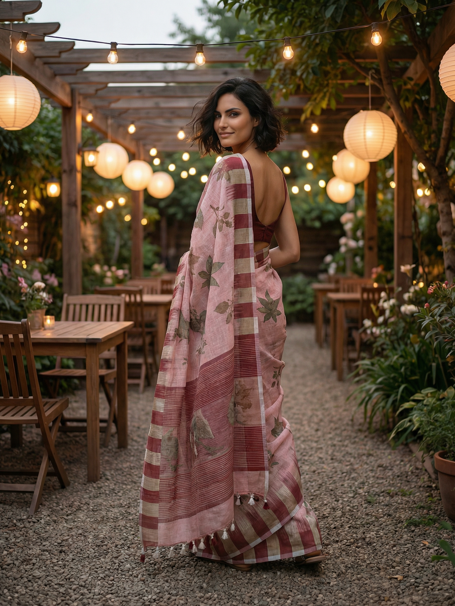 Agastya Linen Saree