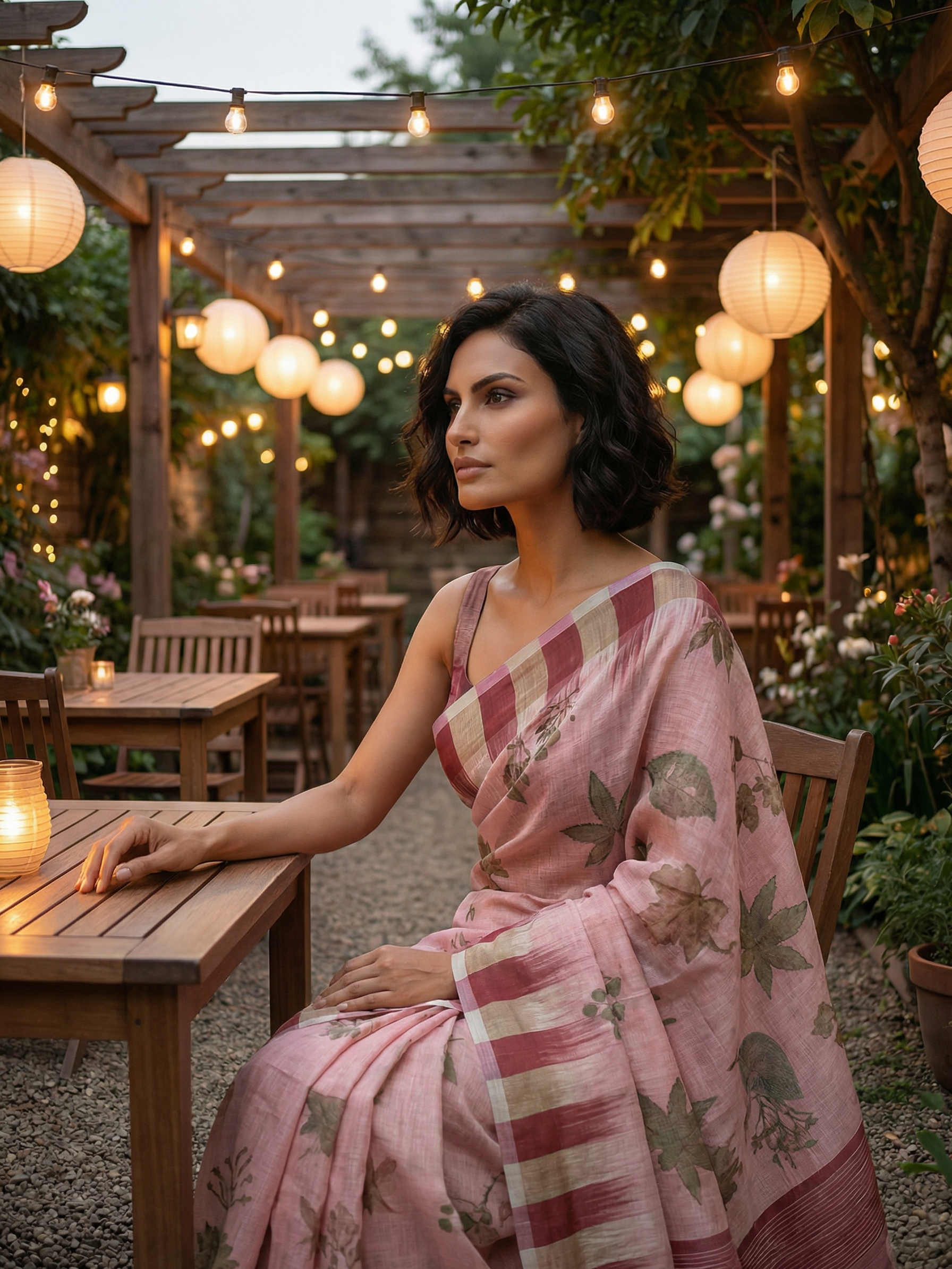 Agastya Linen Saree