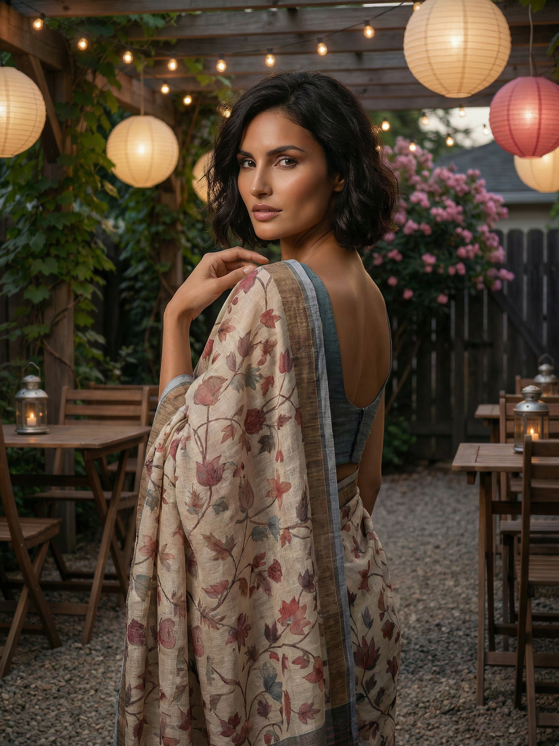 Floral Theme Saree
