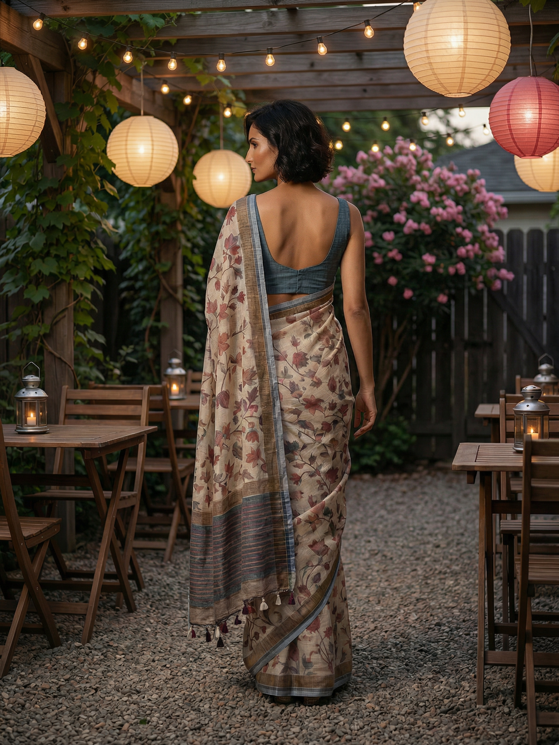 Floral Theme Saree