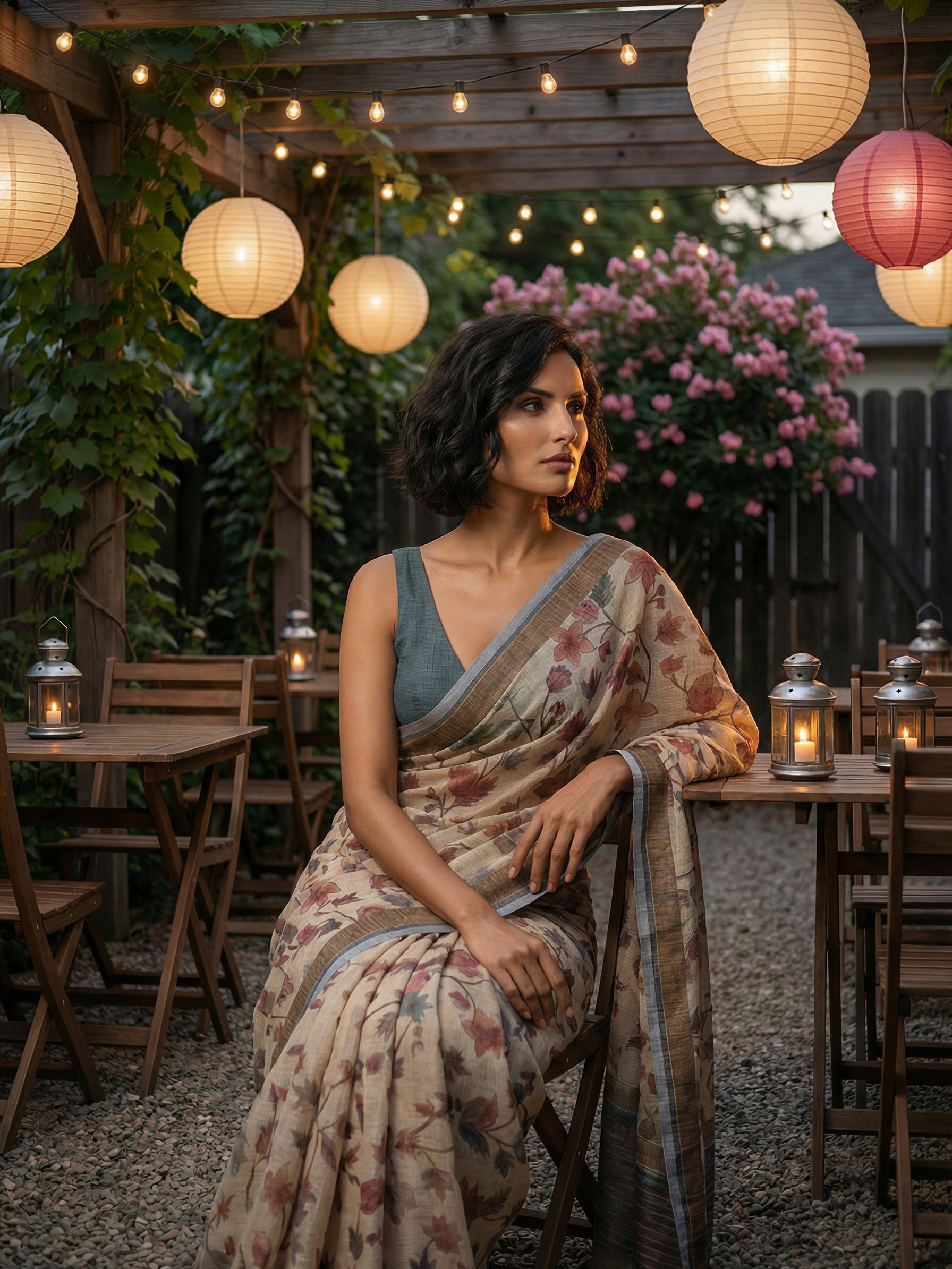 Floral Theme Saree