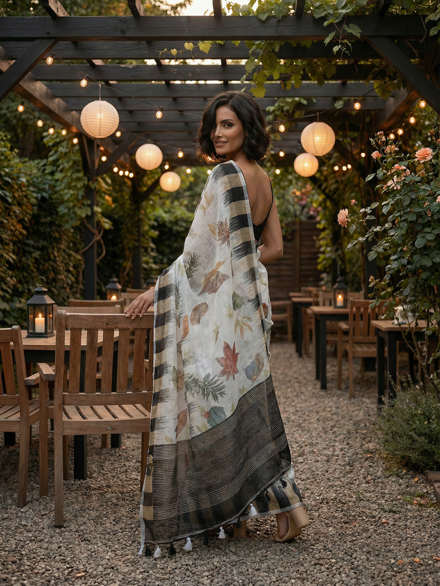 Pranali Linen Saree