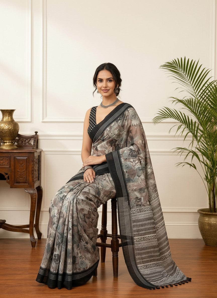 Black Grace Saree