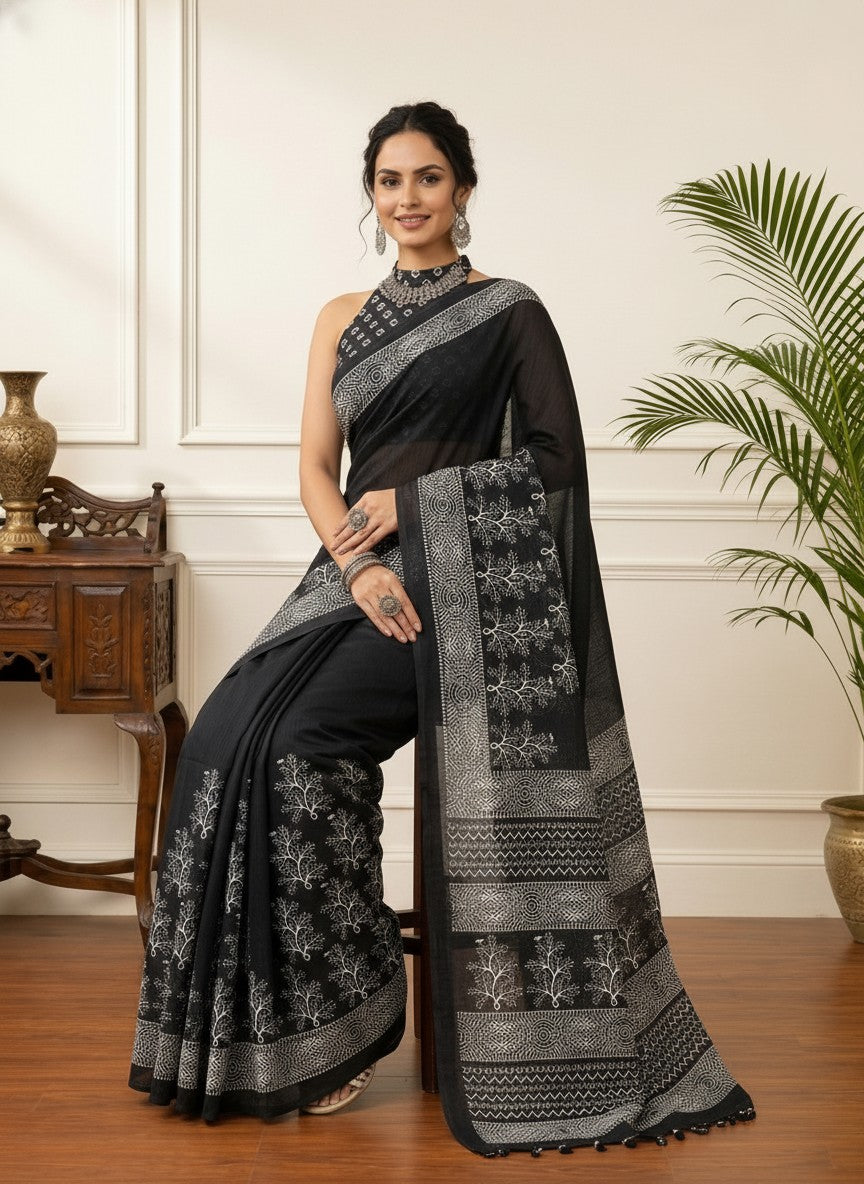 Black Radiance Saree