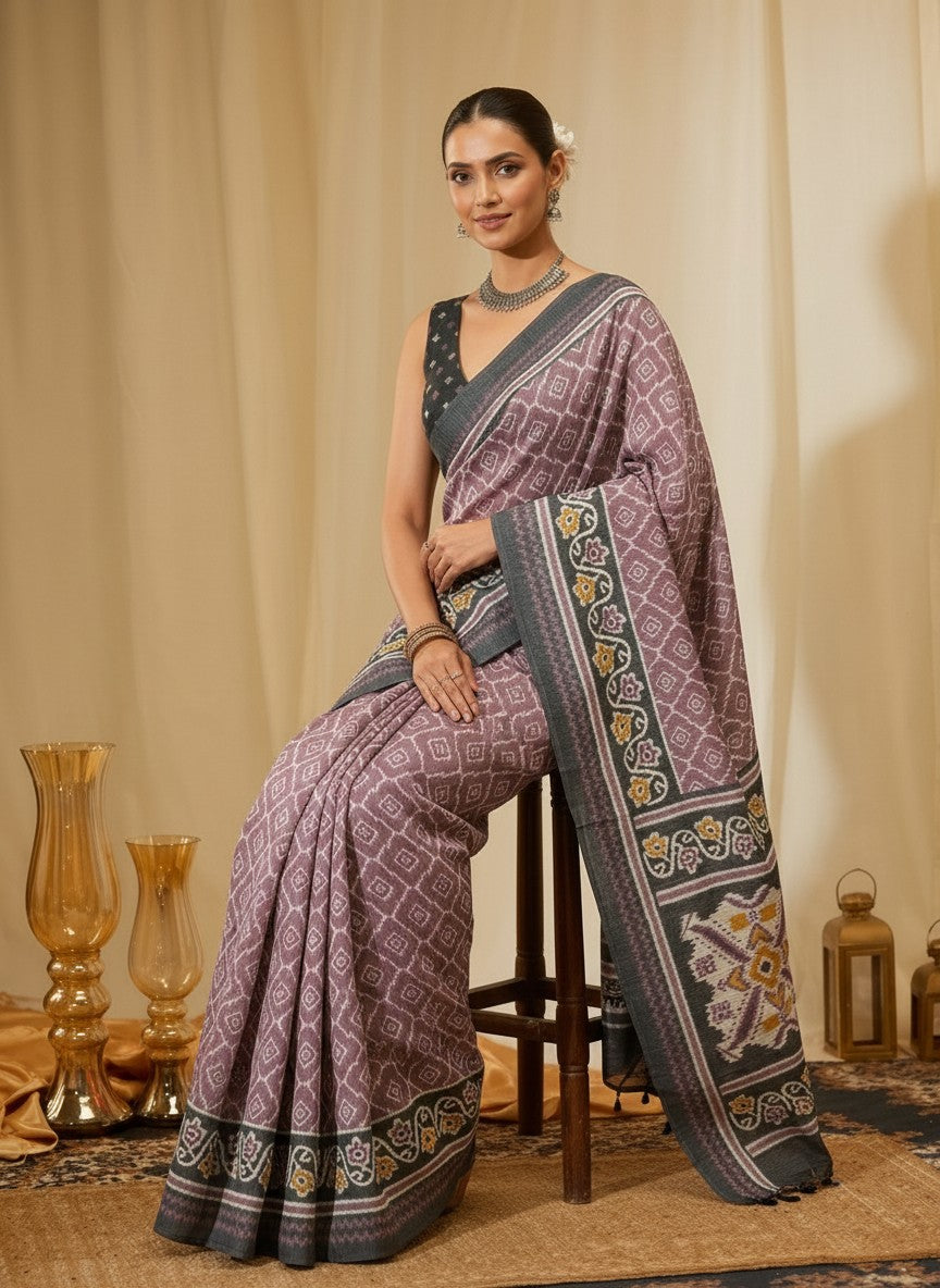 Mauve Mist Saree